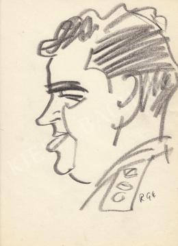  Rózsahegyi, György - Portrait of Lajos Czinege Politician (1960s)