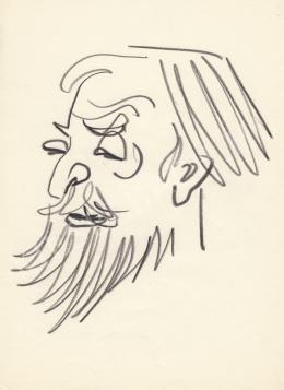  Rózsahegyi, György - Portrait of Ákos Dutka Poet, Journalist (1960s)