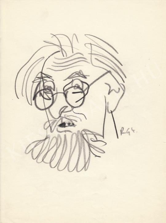 For sale  Rózsahegyi, György - Portrait of Ákos Dutka Poet, Journalist 's painting