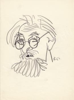  Rózsahegyi, György - Portrait of Ákos Dutka Poet, Journalist 