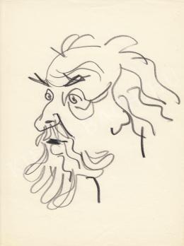  Rózsahegyi, György - Portrait of Ákos Dutka Poet, Journalist (1960s)