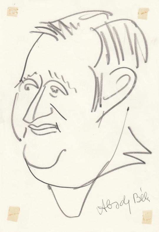 Eladó  Rózsahegyi György - Abody Béla kritikus, író, humorista, szerkesztő portréja festménye