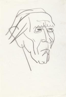  Rózsahegyi, György - Portrait of Lajos Áprily Poet (1970s)