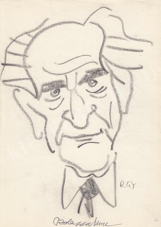 For sale  Rózsahegyi, György - Portrait of Imre Balassa Writer, Director, Critics 's painting