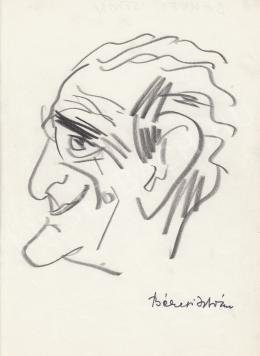  Rózsahegyi, György - Portrait of István Békeffi Writer (1980s)