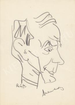  Rózsahegyi, György - Portrait of András Berkesi Writer, Politician (1980s)