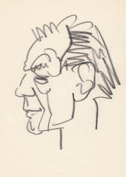  Rózsahegyi, György - Portrait of András Berkesi Writer, Politician (1980s)