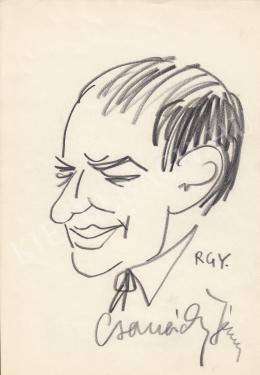  Rózsahegyi György - Csanády Imre író, költő, szerkesztő portréja (1980-as évek)