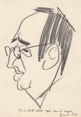  Rózsahegyi, György - Portrait of Endre Darázs Poet, Writer 