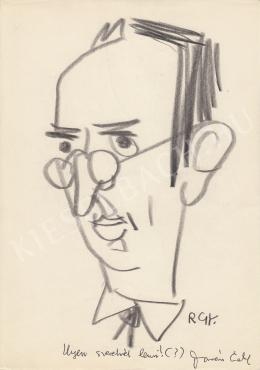  Rózsahegyi, György - Portrait of Endre Darázs Poet, Writer (1980s)