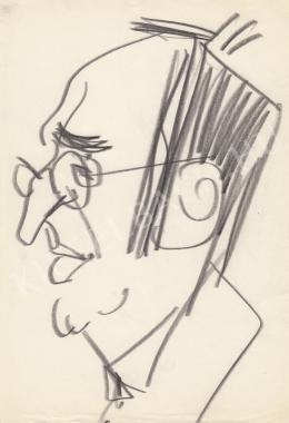  Rózsahegyi, György - Portrait of Endre Darázs Poet, Writer (1980s)