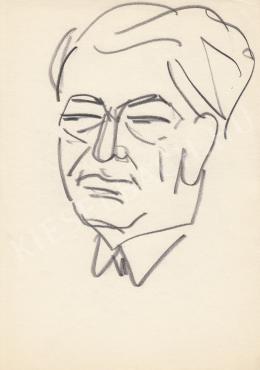  Rózsahegyi György - Darvas József író, politikus portréja 