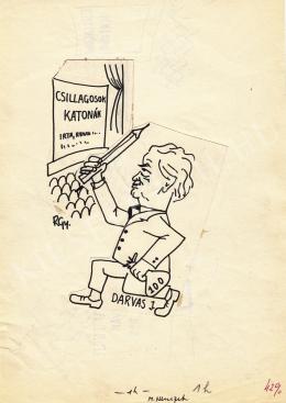  Rózsahegyi György - Darvas József író, politikus portréja 
