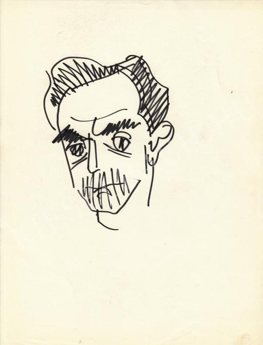 For sale  Rózsahegyi, György - Portrait of Gábor Devecseri Poet, Writer, Philologist 's painting