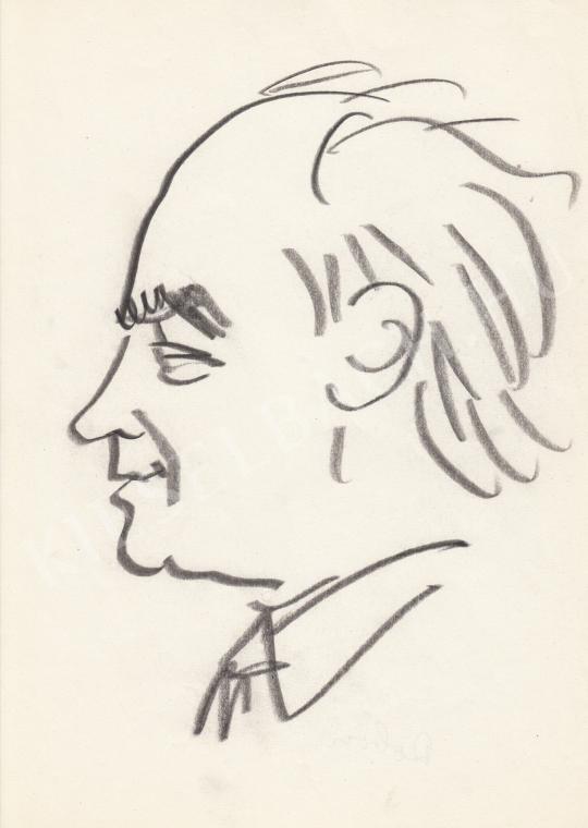 For sale  Rózsahegyi, György - Portrait of Imre Dobozy Writer, Journalist 's painting