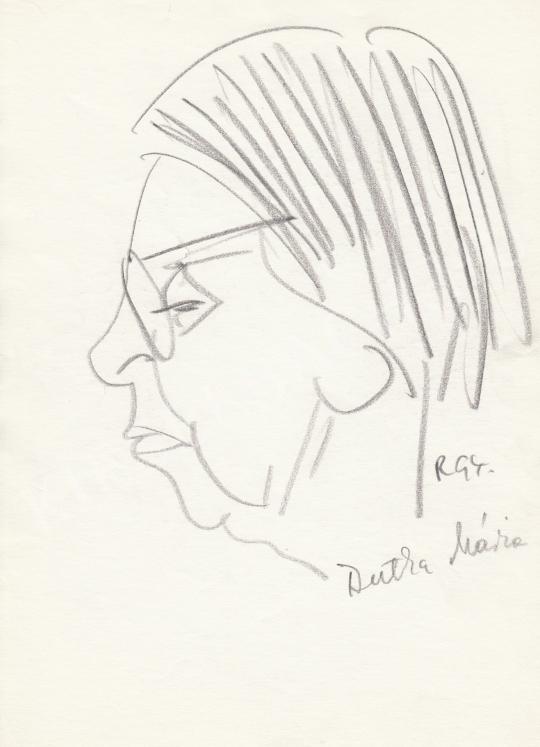 For sale  Rózsahegyi, György - Portrait of Mária Dutka Art Historian 's painting