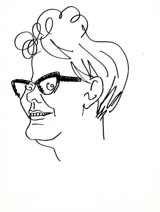  Rózsahegyi, György - Portrait of Klára Fehér Writer, Journalist painting