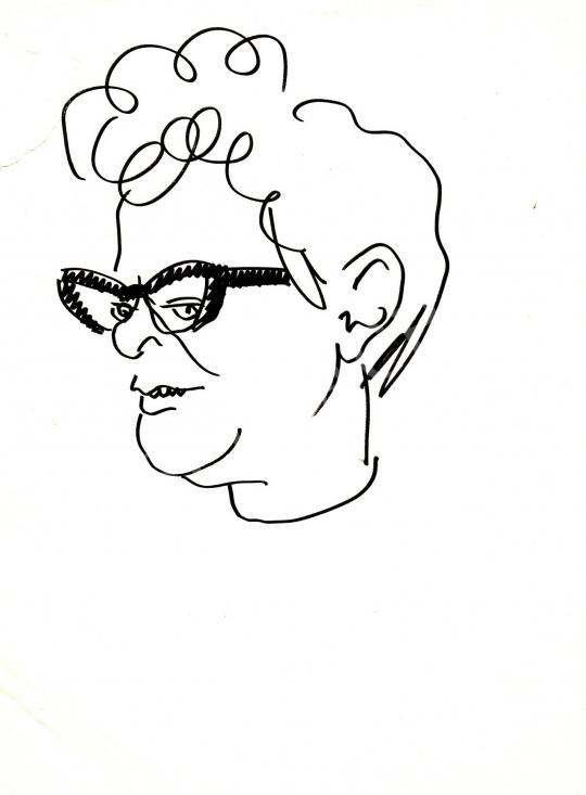 For sale  Rózsahegyi, György - Portrait of Klára Fehér Writer, Journalist 's painting