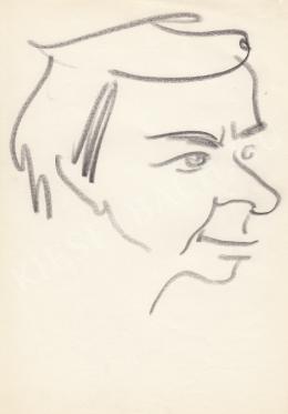  Rózsahegyi, György - Portrait of Endre Fejes Writer (1970s)