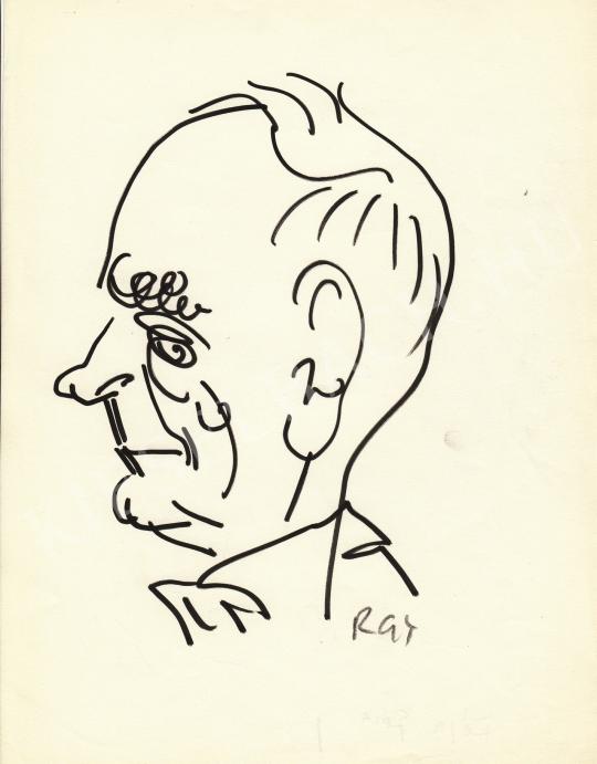  Rózsahegyi, György - Portrait of Géza Féja Writer painting