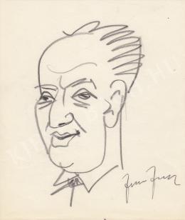  Rózsahegyi György - Fodor József költő, író, újságíró portréja 