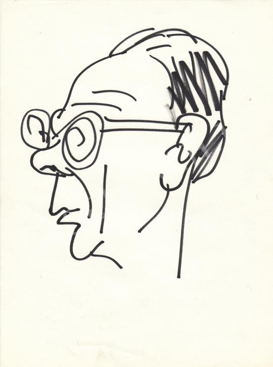 For sale  Rózsahegyi, György - Portrait of József Fodor Poet, Writer, Journalist 's painting