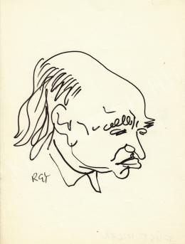  Rózsahegyi György - Füst Milán író portréja (1965 körül)