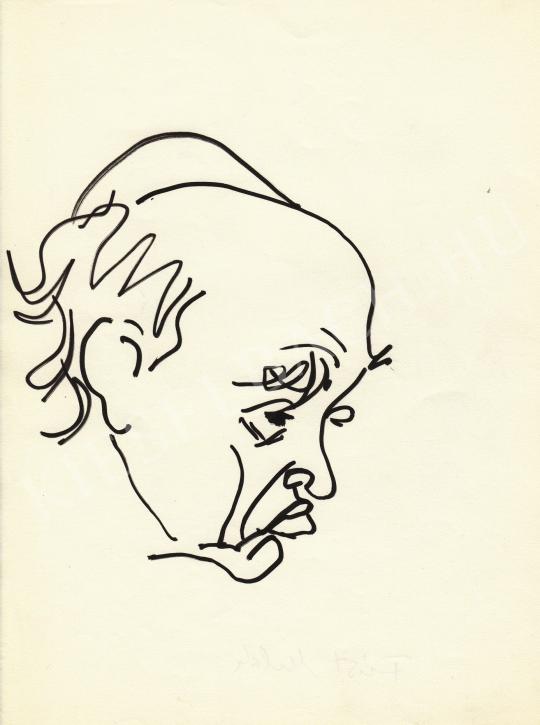  Rózsahegyi, György - Portrait of Milán Füst Writer painting