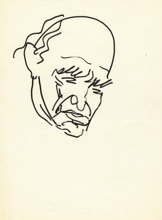  Rózsahegyi, György - Portrait of Milán Füst Writer painting
