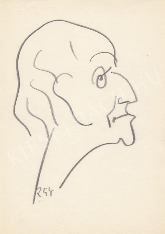 Eladó  Rózsahegyi György - Gellért Oszkár író portréja festménye