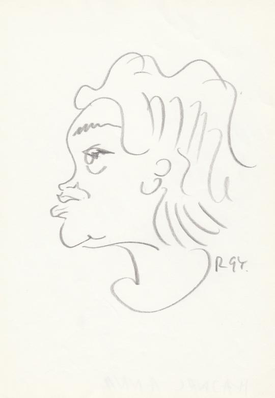  Rózsahegyi, György - Portrait of Anna Hajnal Poet painting