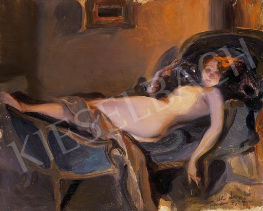  László, Fülöp - Nude, lying | 10th Auction auction / 19 Lot