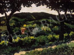 Orbán, Dezső - Landscape with hills 