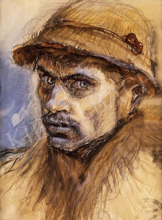  Mednyánszky László - Csavargófej | 10. Auction aukció / 52 tétel