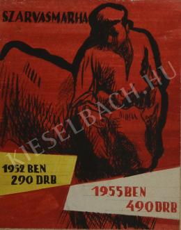 Ősz, Dénes - Grey Cattle (Poster Design) (c1955)