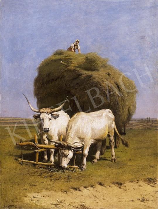  Wágner, Sándor - Hay-cart with bride on the top | 10th Auction auction / 63 Lot
