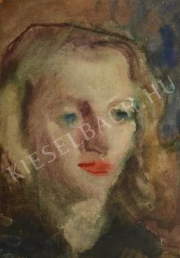 Ősz, Dénes - Brown-Haired, Blue-Eyed Girl (1950s)