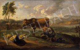 Unknown Dutch painter - Cowherd boy 
