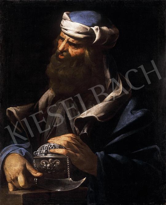 Ismeretlen olasz festő, 18. század - Férfi kék köpenyben | 10. Auction aukció / 72 tétel