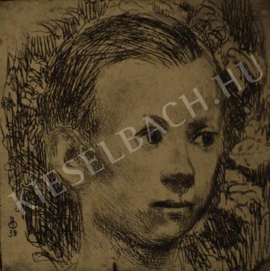 Ősz, Dénes - Portrait of a Boy painting