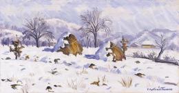 P. Kováts, Ferenc - Winter landscape of Nagybánya 