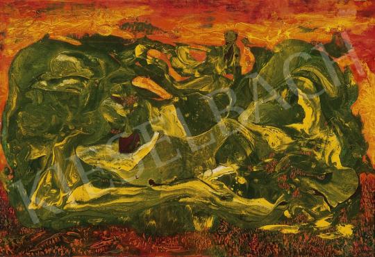 Altorjai Sándor - Zöld örvény, 1960-as évek vége | 10. Auction aukció / 113 tétel