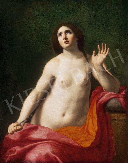 Ismeretlen olasz festő (Guido Reni iskolája), - Lukrécia | 10. Auction aukció / 123 tétel