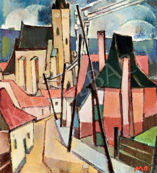  Mohy, Sándor (Mohi Sándor) - Street with Church in Dés | 44th Auction auction / 7 Lot