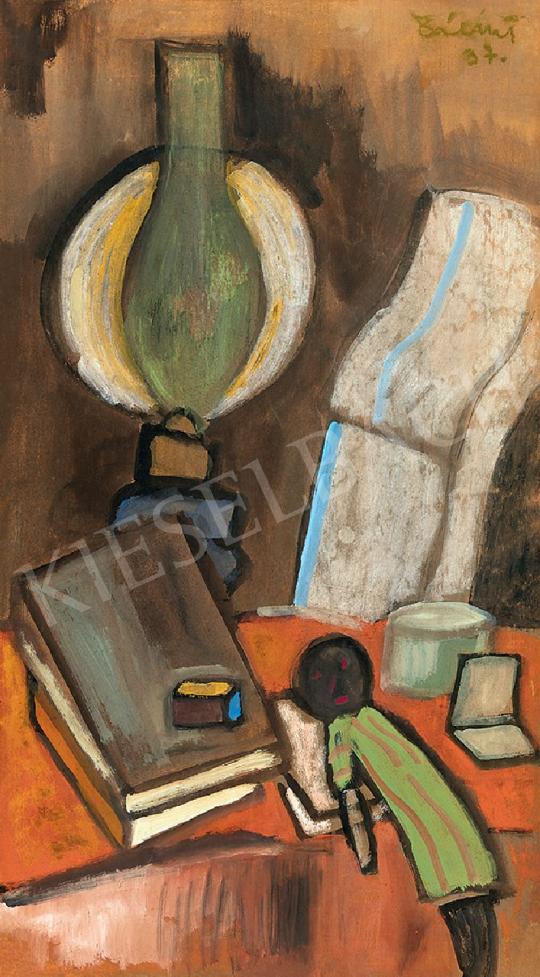  Bálint, Endre - Still-life with Paraffine Lamp, 1937 | 44th Auction auction / 32 Lot