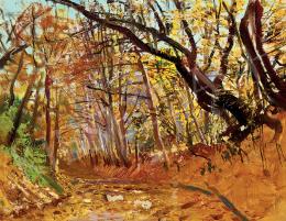  Mednyánszky, László - Sunlit Autumn Forest 