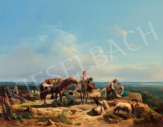 Markó, András - Italian Landscape with Wanderers | 44th Auction auction / 55 Lot