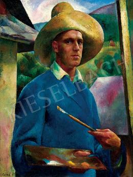  Patkó, Károly - Self-Portrait with a Hat, 1925 