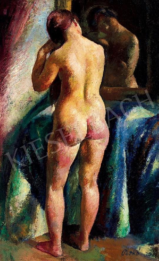  Patkó, Károly - Nude Combing Hair in Front of a Mirror, 1926 | 44th Auction auction / 98 Lot