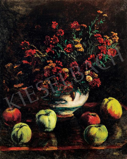 Orbán, Dezső - Still-life of Flowers with Apples, 1920s | 44th Auction auction / 107 Lot